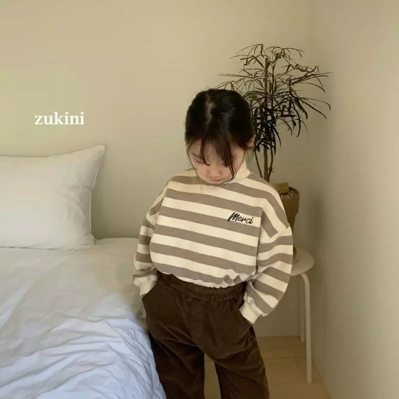 Zukini - Korean Children Fashion - #childofig - Merci Stripes Sweatshirt - 2