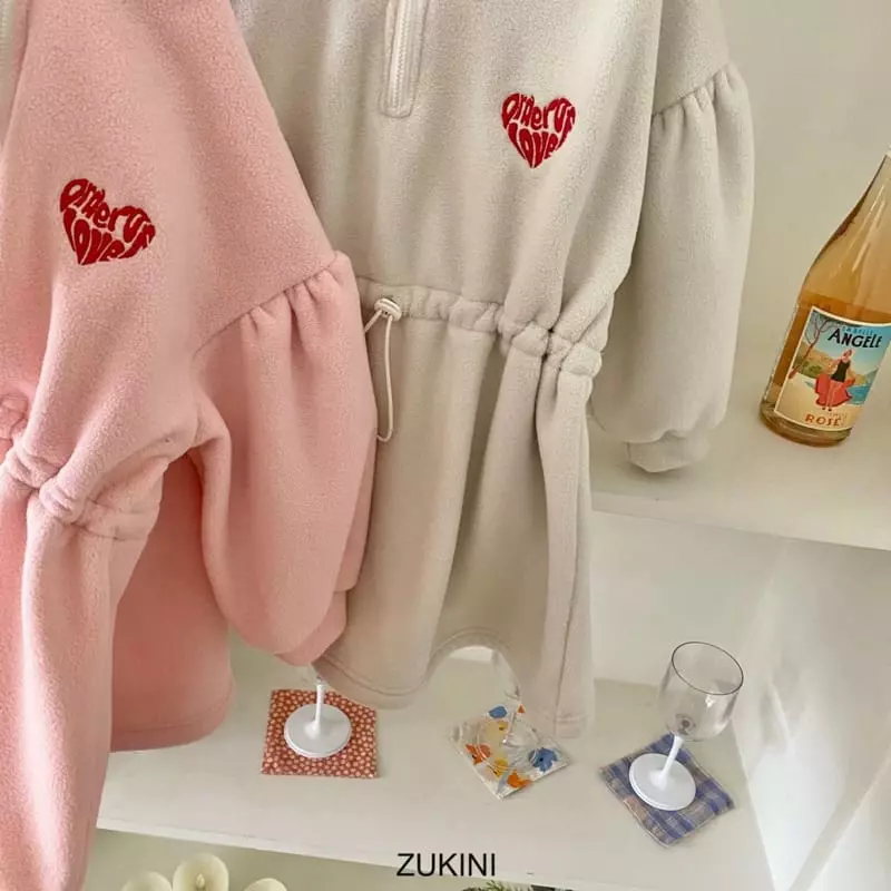 Zukini - Korean Children Fashion - #childrensboutique - Heart Anorak One-piece - 7