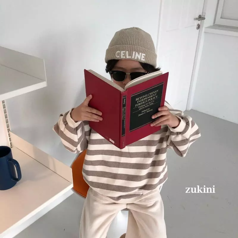 Zukini - Korean Children Fashion - #designkidswear - Merci Stripes Sweatshirt - 5