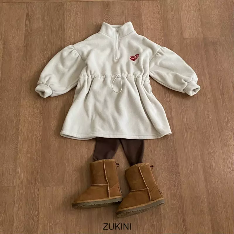Zukini - Korean Children Fashion - #fashionkids - Heart Anorak One-piece - 10