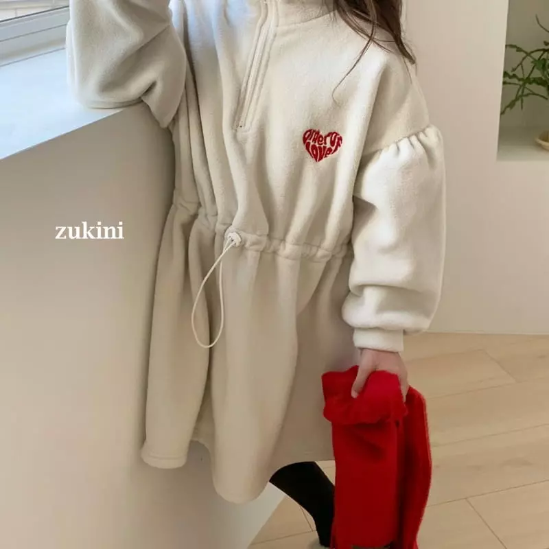 Zukini - Korean Children Fashion - #littlefashionista - Heart Anorak One-piece