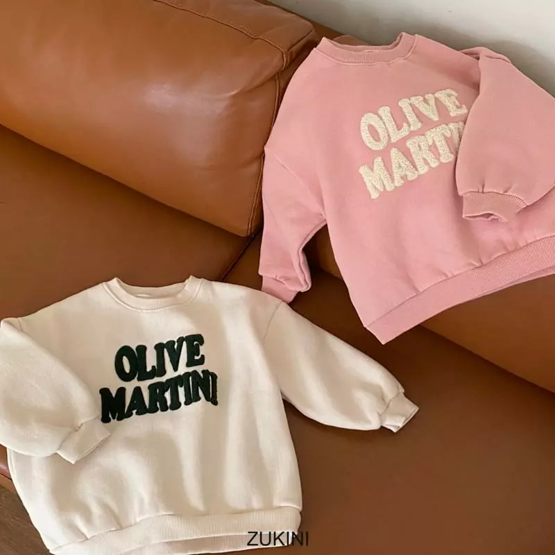 Zukini - Korean Children Fashion - #littlefashionista - Olive Sweatshirt - 8