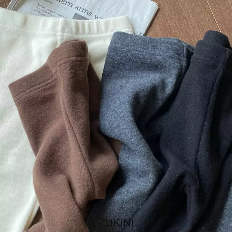 Zukini - Korean Children Fashion - #minifashionista - Warm Knit Leggings - 10
