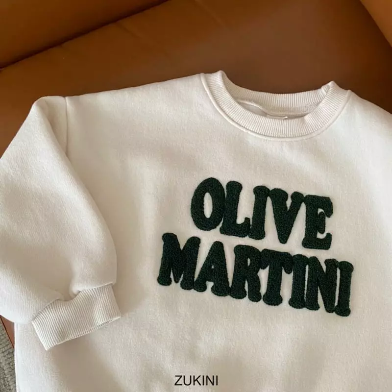 Zukini - Korean Children Fashion - #minifashionista - Olive Sweatshirt - 10