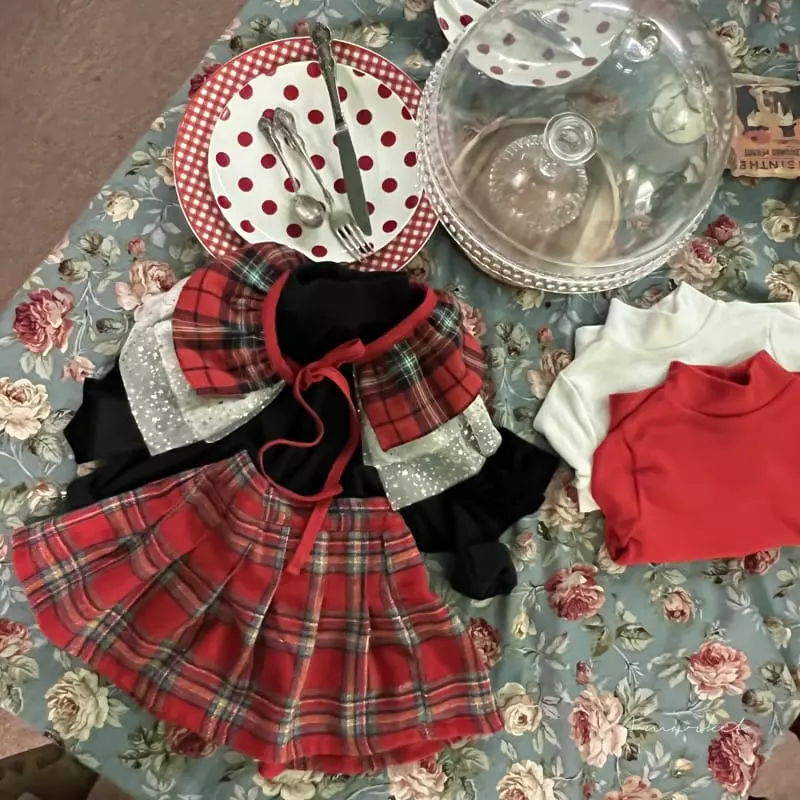 a-Market - Korean Children Fashion - #fashionkids - Chris Check Skirt - 3