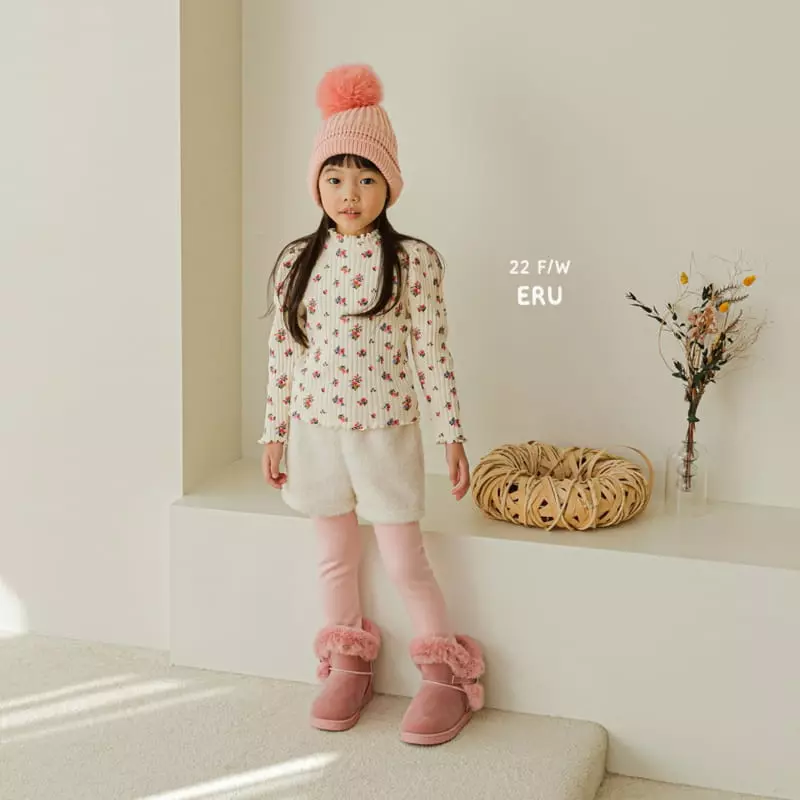 e.ru - Korean Children Fashion - #kidsshorts - Flower Tee - 3
