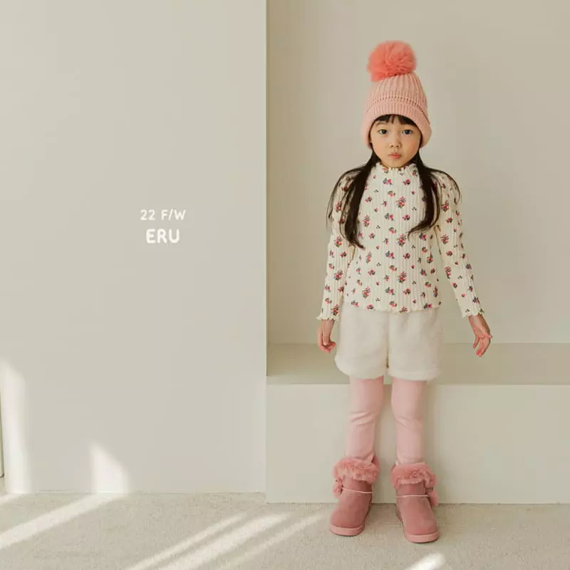 e.ru - Korean Children Fashion - #kidsshorts - Flower Tee - 4