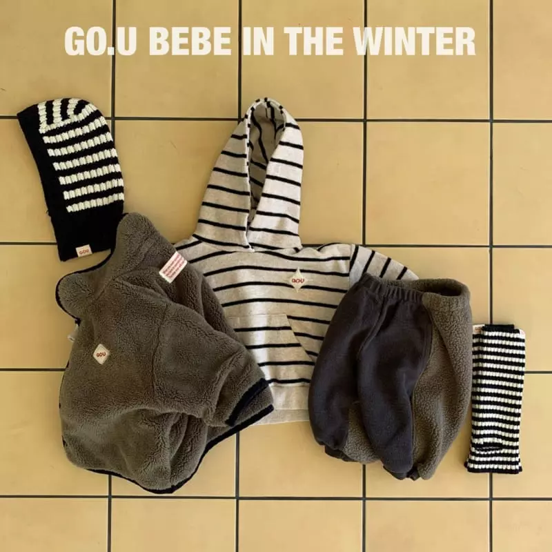go;u - Korean Baby Fashion - #babyboutique - Bebe Stripes Baraclava - 12