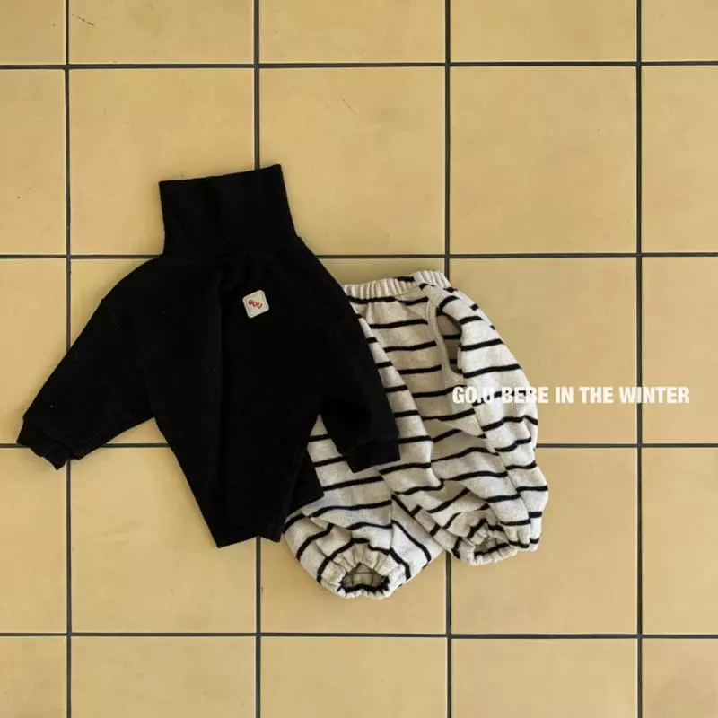 go;u - Korean Baby Fashion - #babyboutique - Bebe Line Pants - 11