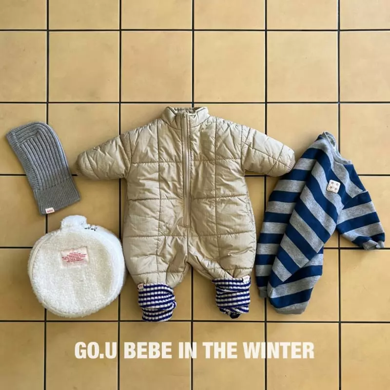 go;u - Korean Baby Fashion - #babyboutiqueclothing - Beeb Checks Jumpsuit - 3
