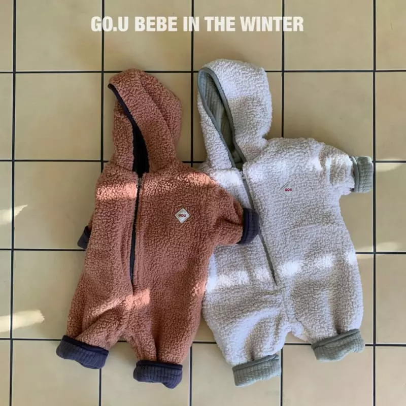 go;u - Korean Baby Fashion - #babyclothing - Bebe Warm Bodysuit - 11