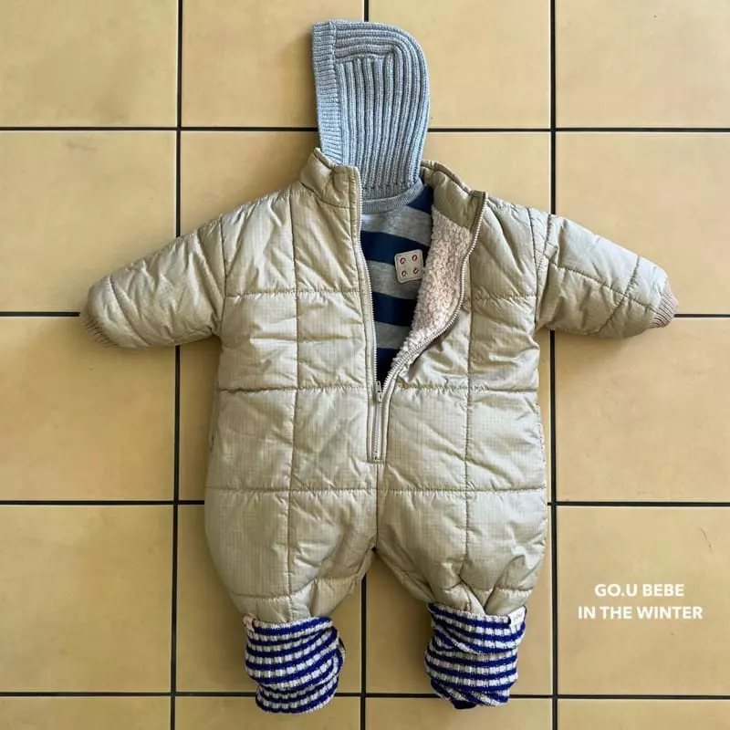 go;u - Korean Baby Fashion - #babyfashion - Beeb Checks Jumpsuit - 5