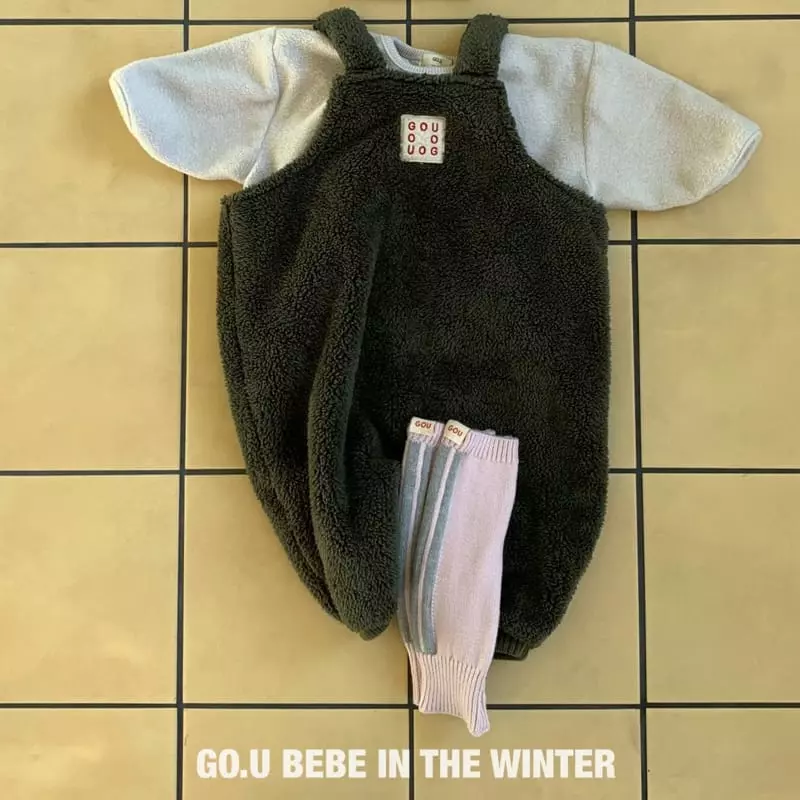 go;u - Korean Baby Fashion - #babylifestyle - Bebe Bear Dungarees - 7