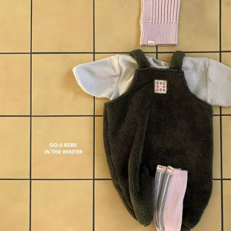 go;u - Korean Baby Fashion - #babyoninstagram - Bebe Bear Dungarees - 8