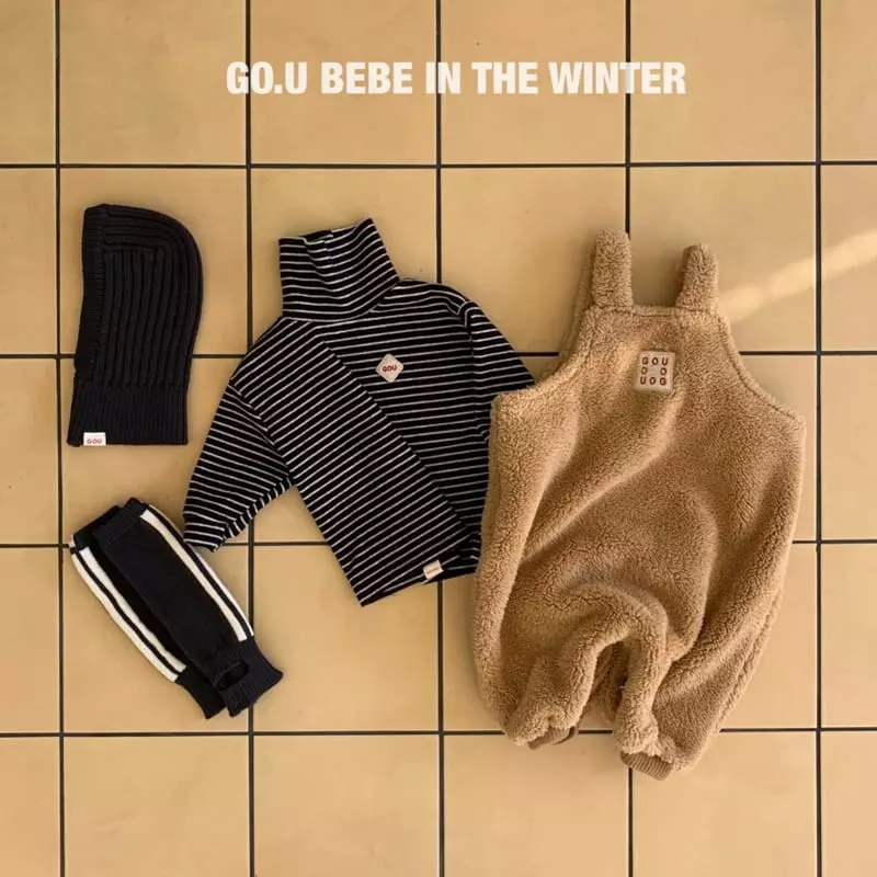 go;u - Korean Baby Fashion - #babyootd - Bebe Bear Dungarees - 9