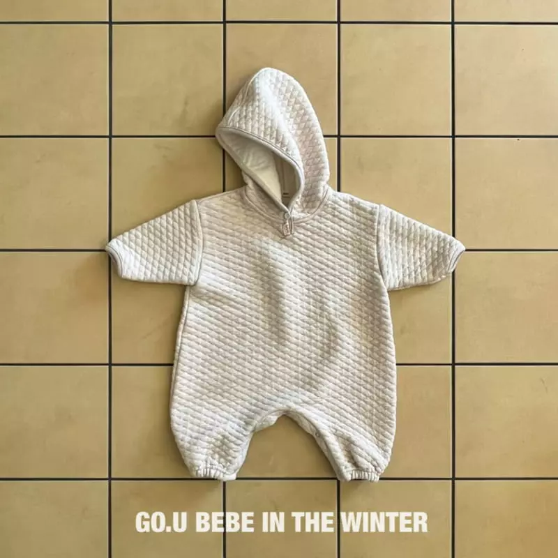 go;u - Korean Baby Fashion - #babyootd - Bebe Quilting Bodysuit - 3