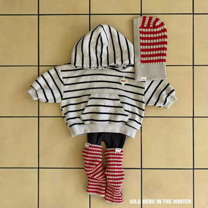 go;u - Korean Baby Fashion - #babyoutfit - Bebe Stripes Baraclava - 6