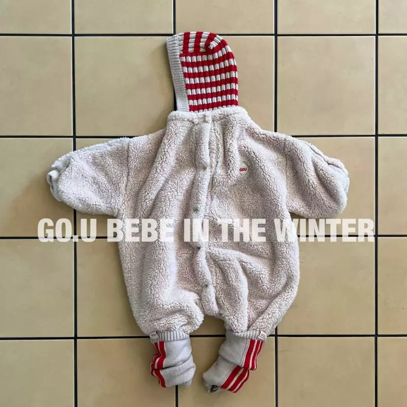 go;u - Korean Baby Fashion - #babyoutfit - Bebe Stripes Baraclava - 7