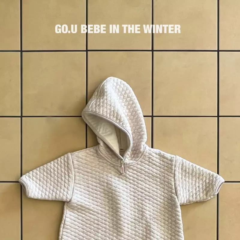 go;u - Korean Baby Fashion - #babyootd - Bebe Quilting Bodysuit - 4
