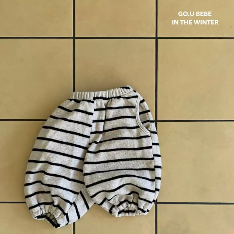 go;u - Korean Baby Fashion - #babywear - Bebe Line Pants - 7