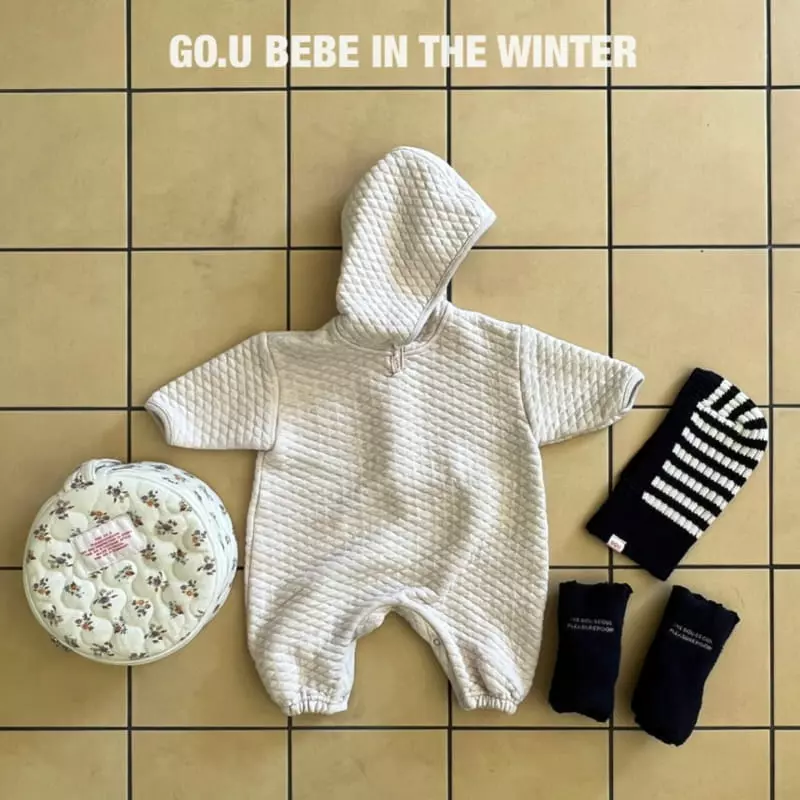 go;u - Korean Baby Fashion - #babywear - Bebe Quilting Bodysuit - 6