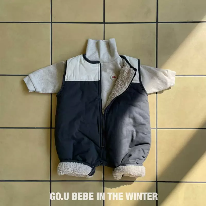 go;u - Korean Baby Fashion - #onlinebabyboutique - Beeb Mic Overalls - 12