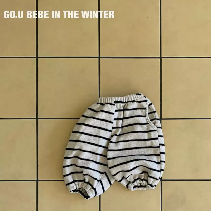 go;u - Korean Baby Fashion - #onlinebabyboutique - Bebe Line Pants - 8