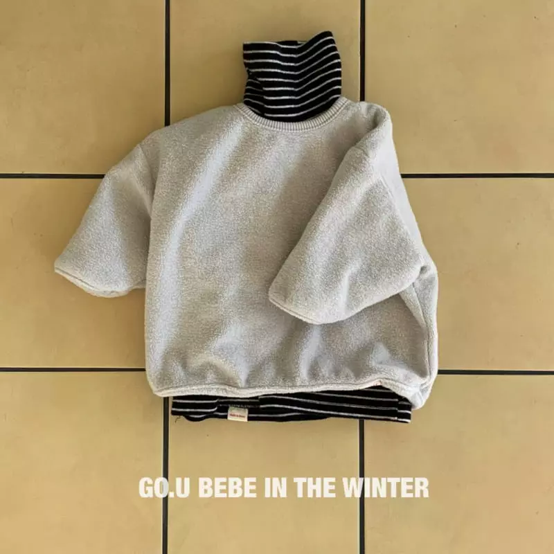 go;u - Korean Baby Fashion - #onlinebabyshop - Bebe Fleece Tee - 5