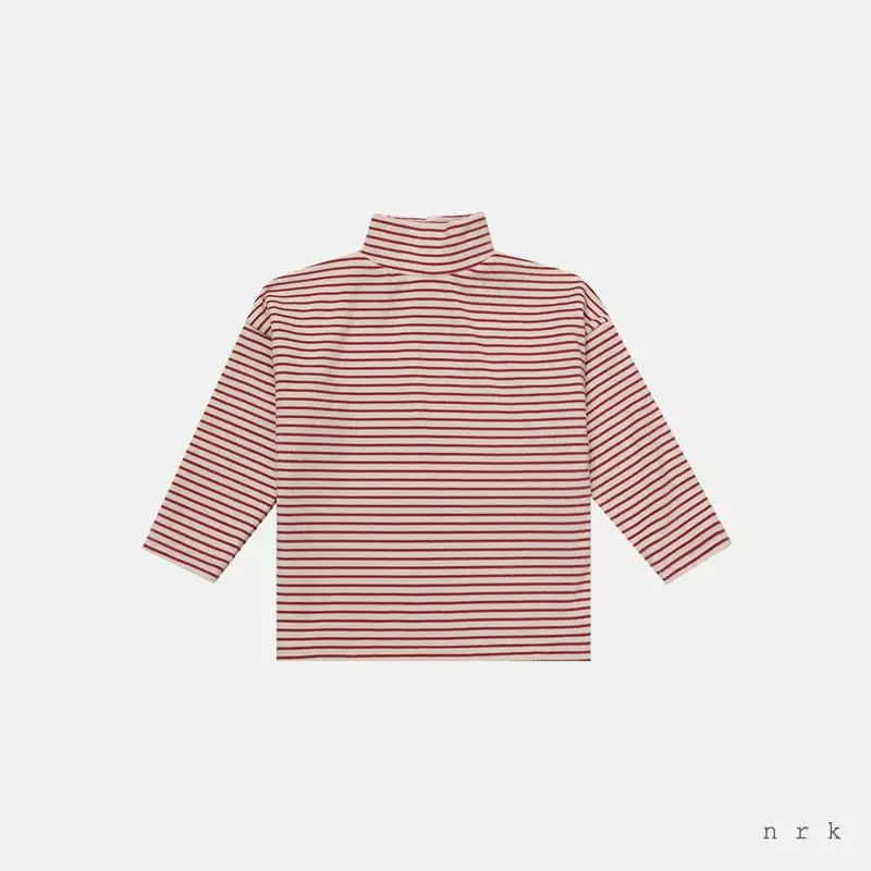 nrk - Korean Children Fashion - #kidzfashiontrend - Stripes Turtleneck Tee - 4