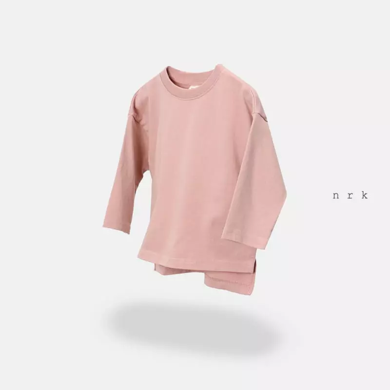 nrk - Korean Children Fashion - #Kfashion4kids - Basic Slit Tee - 3