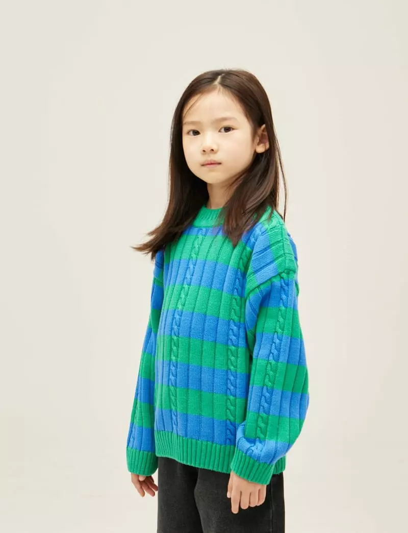 nrk - Korean Children Fashion - #childofig - Stripes Knit Tee - 12