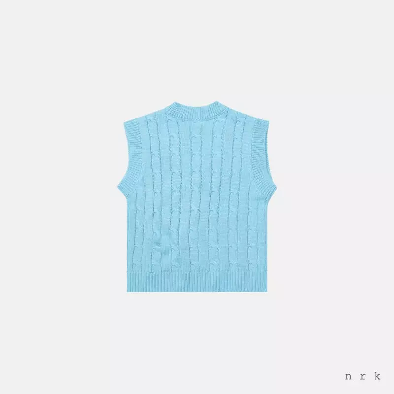 nrk - Korean Children Fashion - #designkidswear - Cable Vest - 7