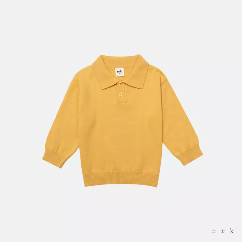 nrk - Korean Children Fashion - #discoveringself - Collar Knit Tee - 5