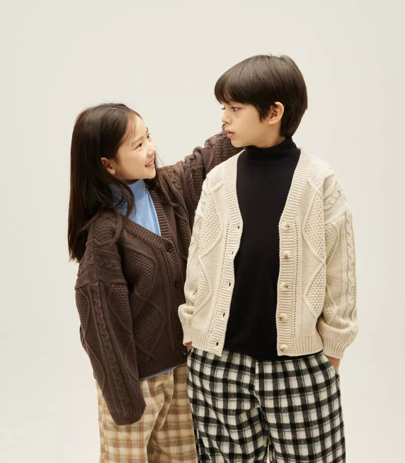 nrk - Korean Children Fashion - #discoveringself - Big Fisher Cardigan - 9