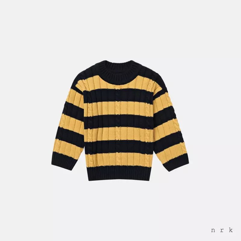 nrk - Korean Children Fashion - #fashionkids - Stripes Knit Tee - 3
