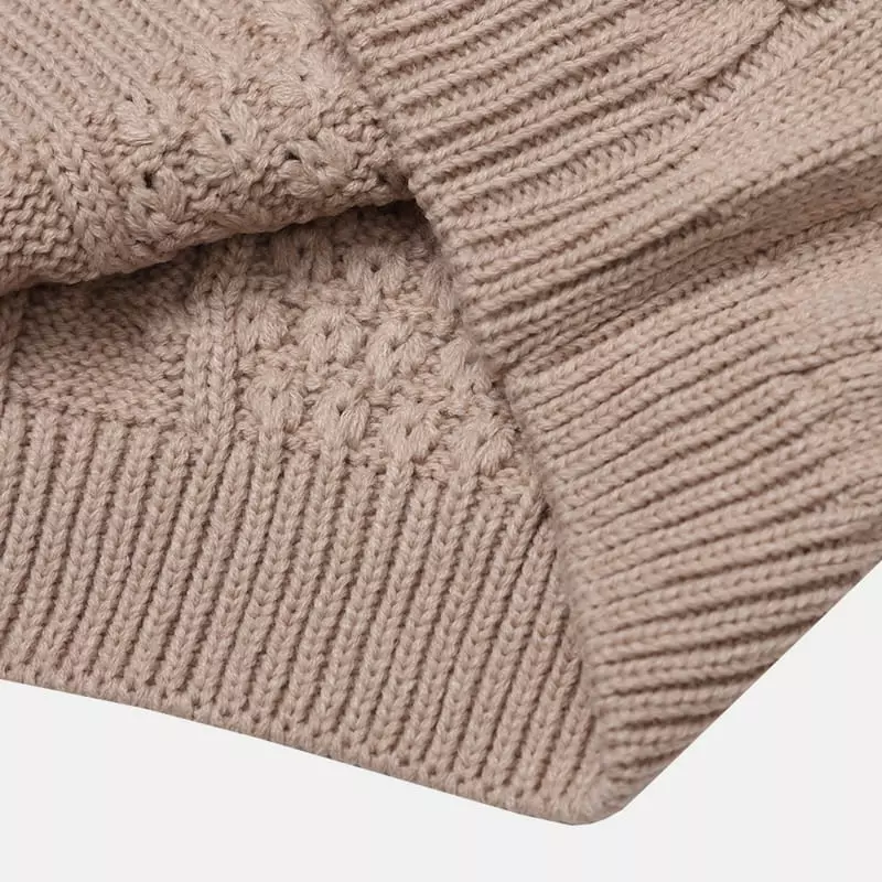 nrk - Korean Children Fashion - #fashionkids - Cable Half Turtleneck Knit Tee - 8