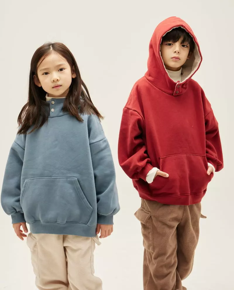 nrk - Korean Children Fashion - #fashionkids - Button  Hoody - 7