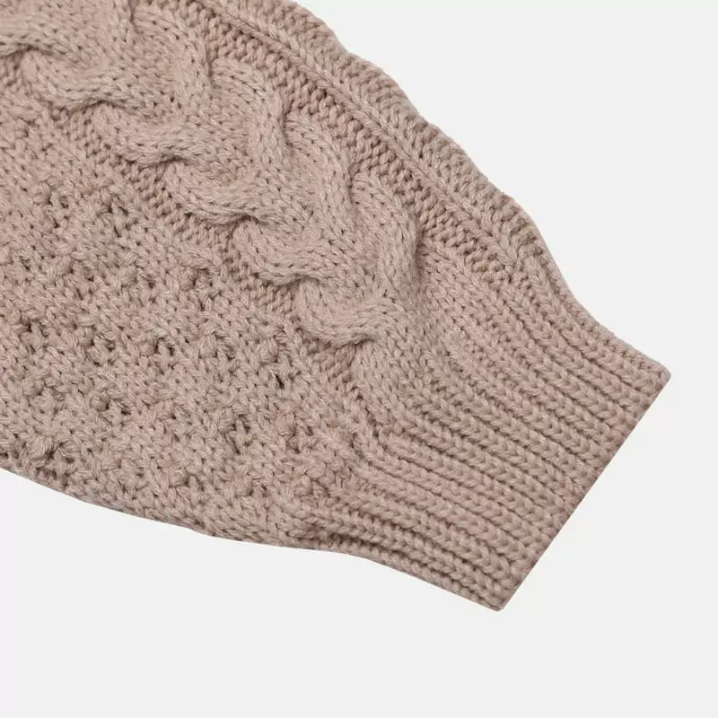 nrk - Korean Children Fashion - #kidsshorts - Cable Half Turtleneck Knit Tee - 9