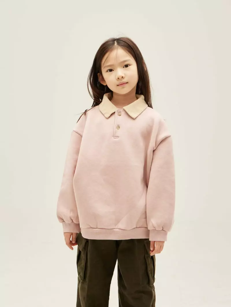 nrk - Korean Children Fashion - #kidsshorts - Rib Collar Sweatshirt - 12