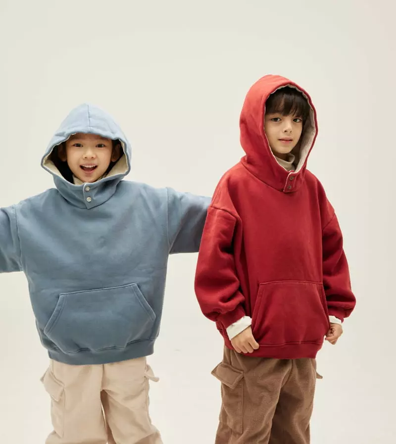 nrk - Korean Children Fashion - #kidsshorts - Button  Hoody - 8