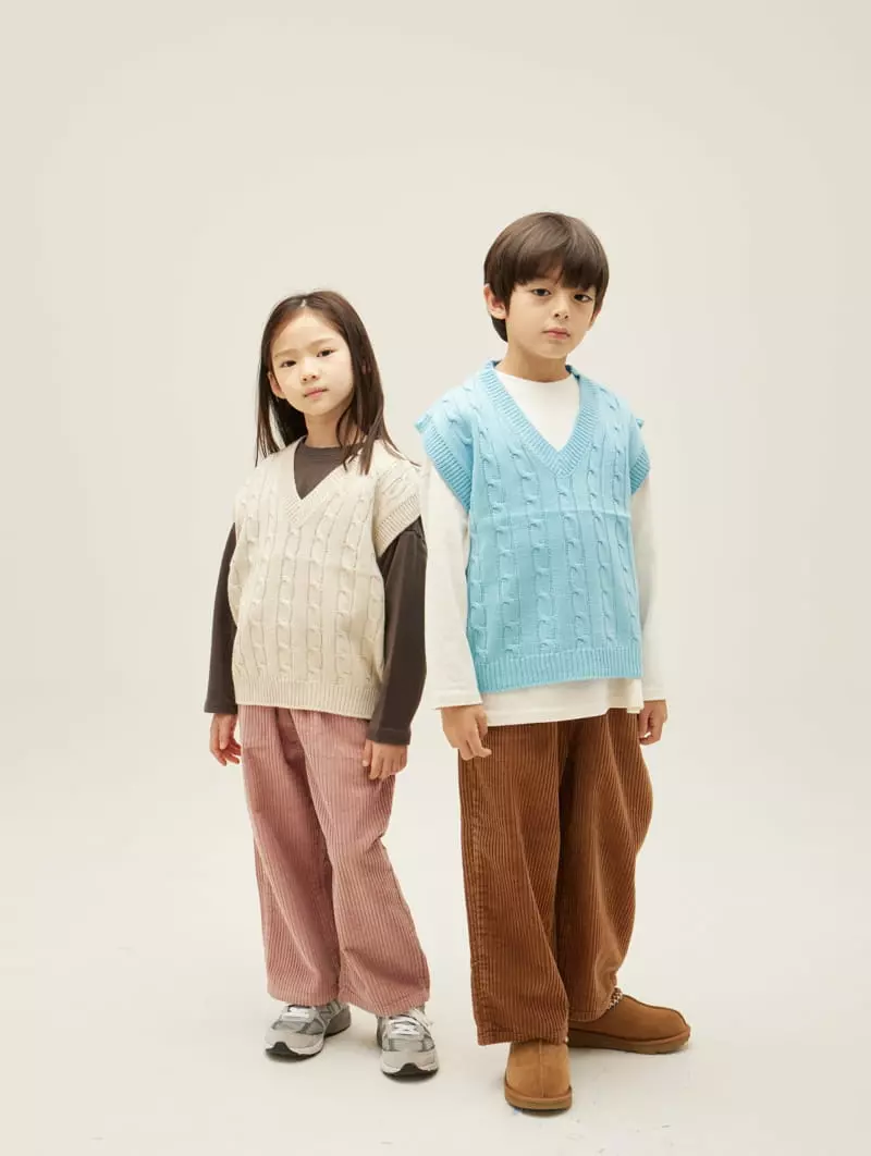 nrk - Korean Children Fashion - #kidsstore - Cable Vest - 11