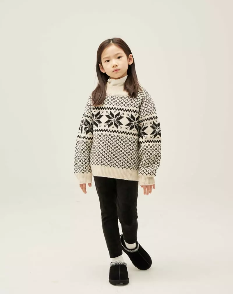 nrk - Korean Children Fashion - #kidsstore - Snow Flower Knit Tee - 11