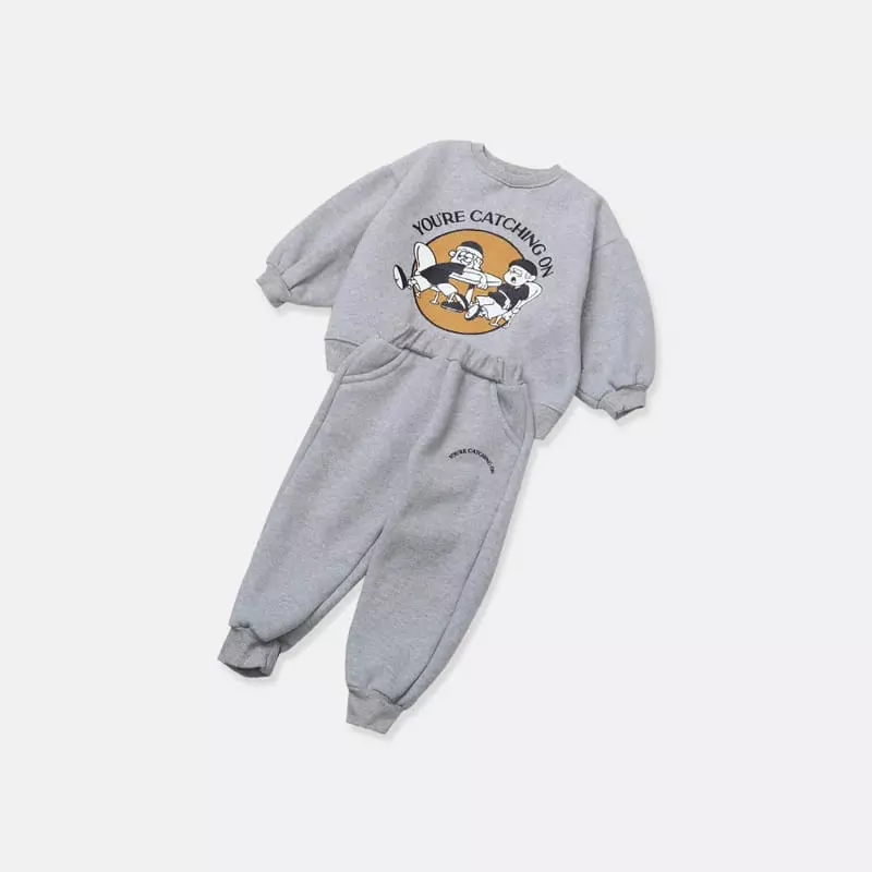 nrk - Korean Children Fashion - #kidsstore - Cartch On Top Bottom Set - 2