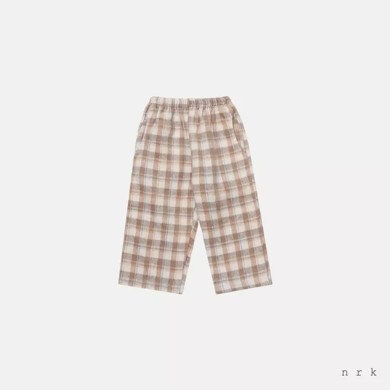 nrk - Korean Children Fashion - #kidsstore - Check Track Pants - 3
