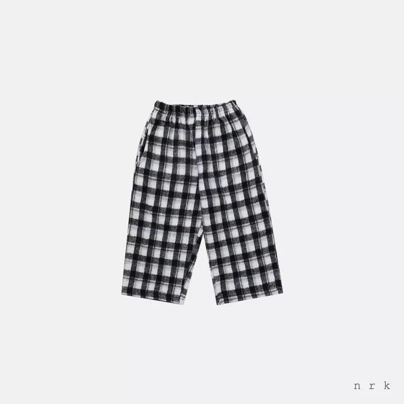 nrk - Korean Children Fashion - #kidsstore - Check Track Pants - 4