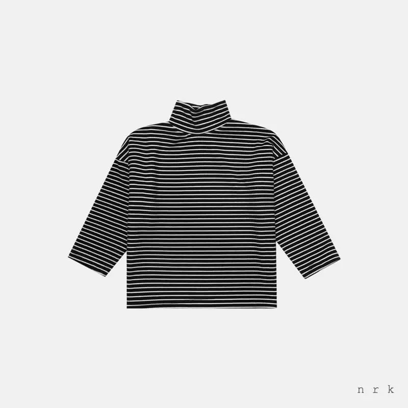 nrk - Korean Children Fashion - #littlefashionista - Stripes Turtleneck Tee - 5