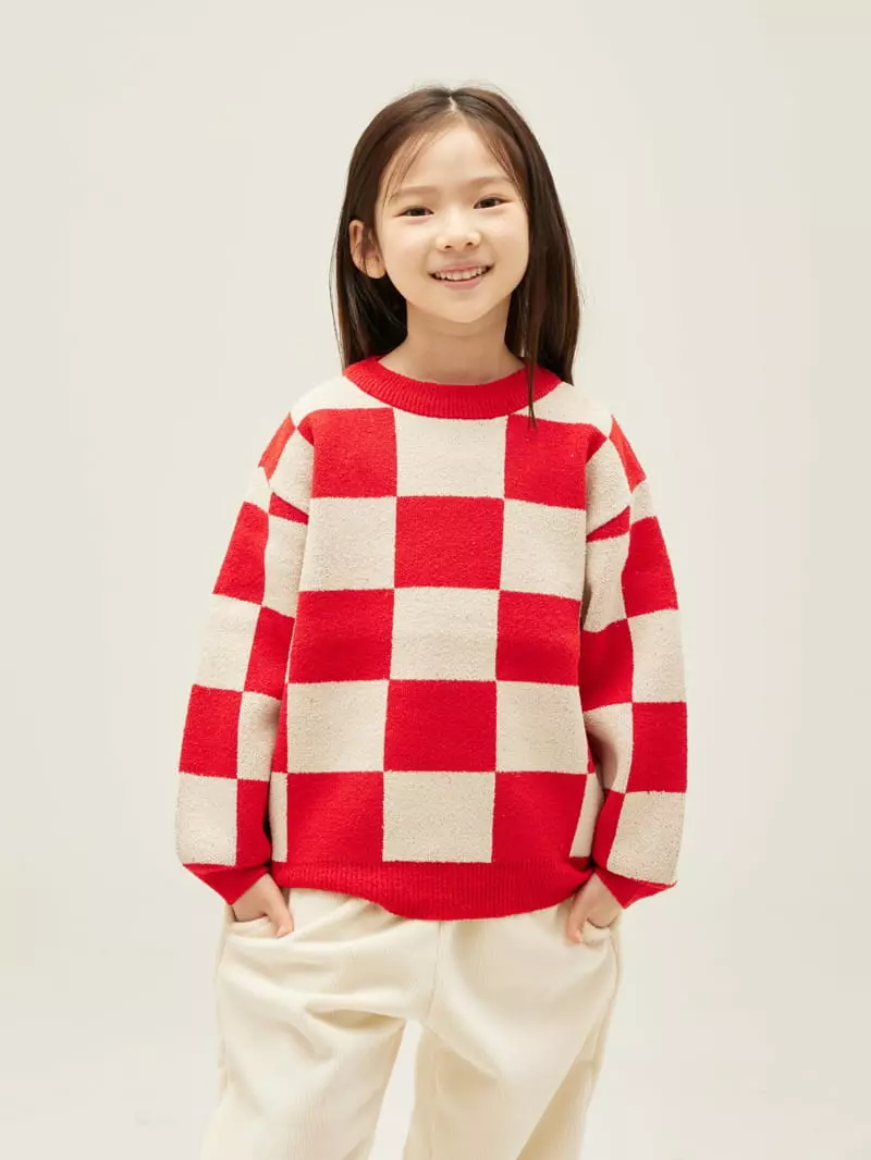 nrk - Korean Children Fashion - #magicofchildhood - Bookle Square Knit Tee - 11