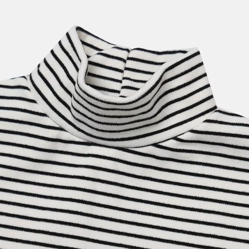 nrk - Korean Children Fashion - #magicofchildhood - Stripes Turtleneck Tee - 6