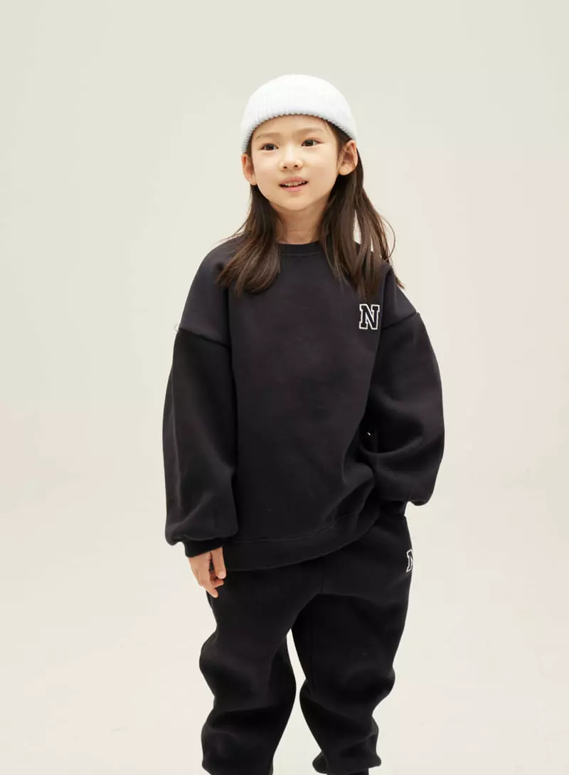 nrk - Korean Children Fashion - #todddlerfashion - Logo Happp Top Bottom Set - 11
