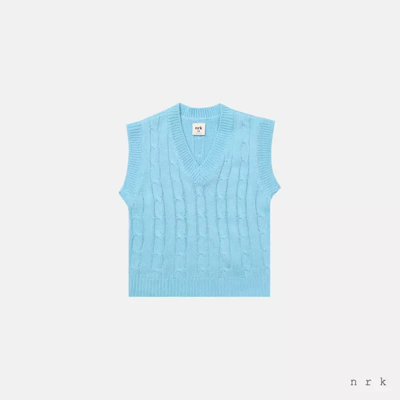 nrk - Korean Children Fashion - #toddlerclothing - Cable Vest - 3